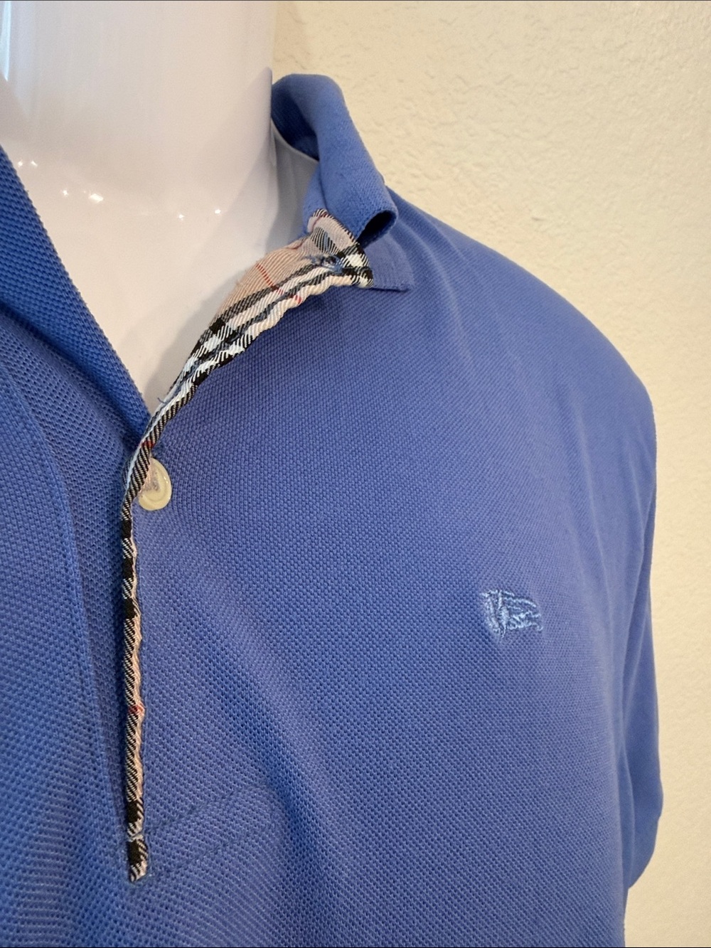 Burberry of London Classic Blue Men's Polo  – See Notes | XL - Picture 3 of 9